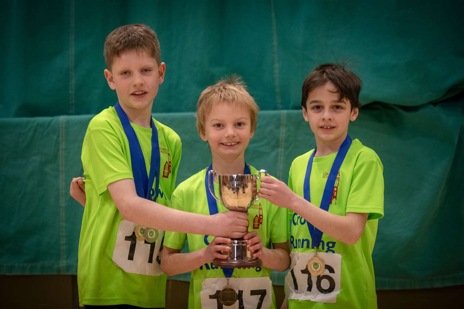 Crown Primary School won the Primary Four and Five Boys title. Picture: Callum Mackay
