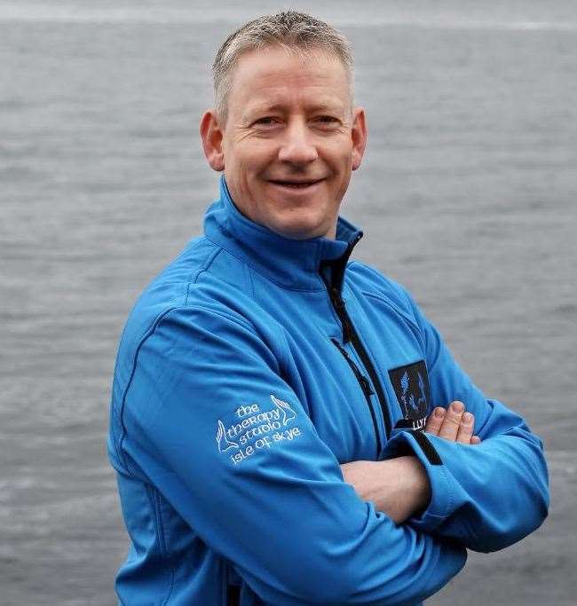 Alistair 'Ally K' Macpherson, who is running from Glasgow to Inverness.