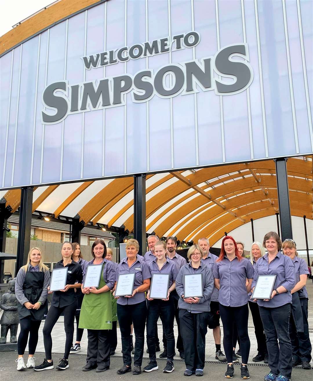 The team at Simpsons Garden Centre in Inverness.