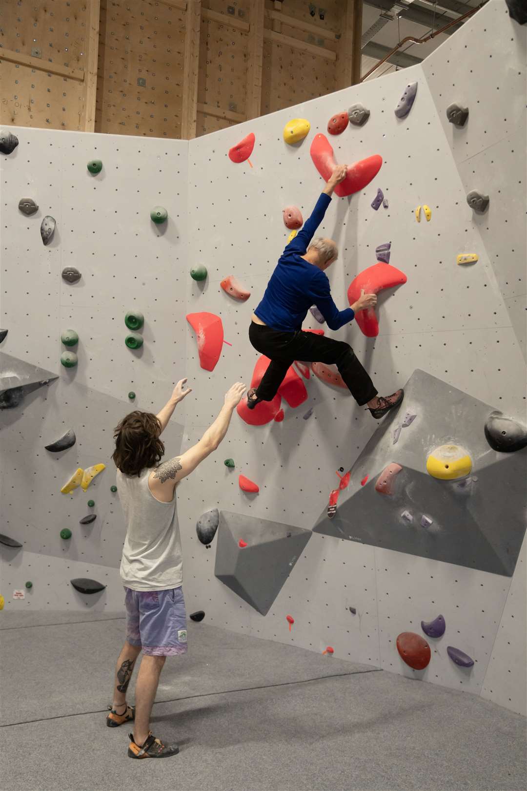 Climbers of all abilities took part in the competition. Picture: Ryan Balharry.