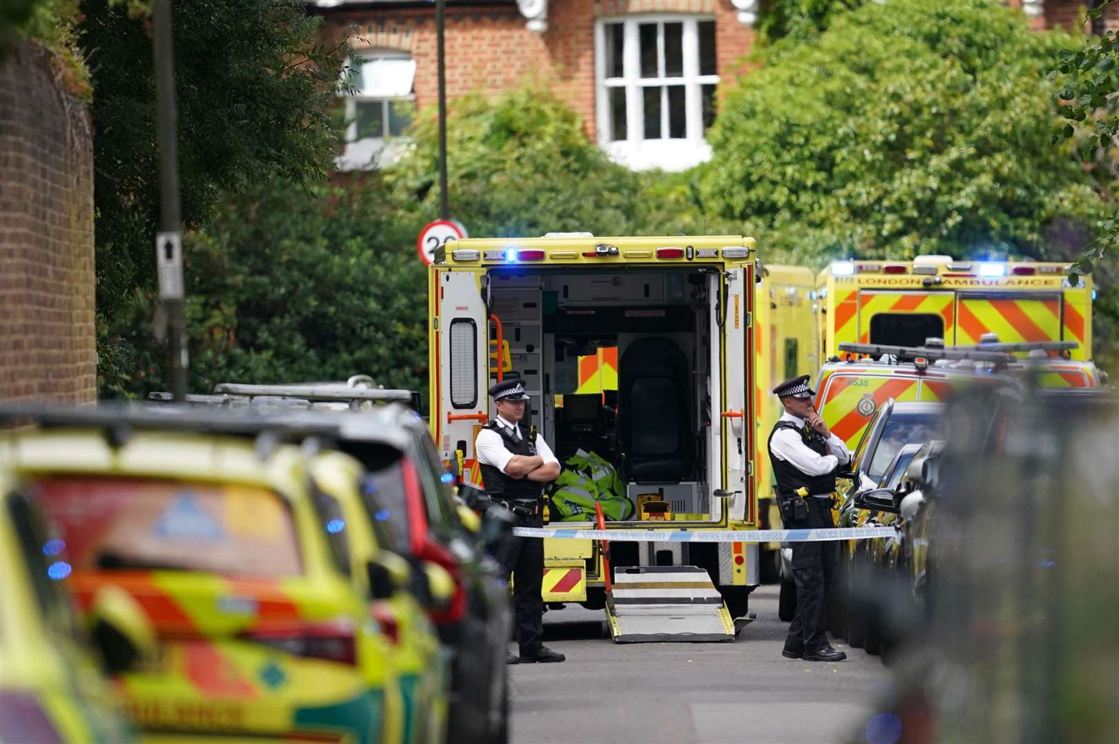 Seven children and two adults have been hurt police said (Victoria Jones/PA)