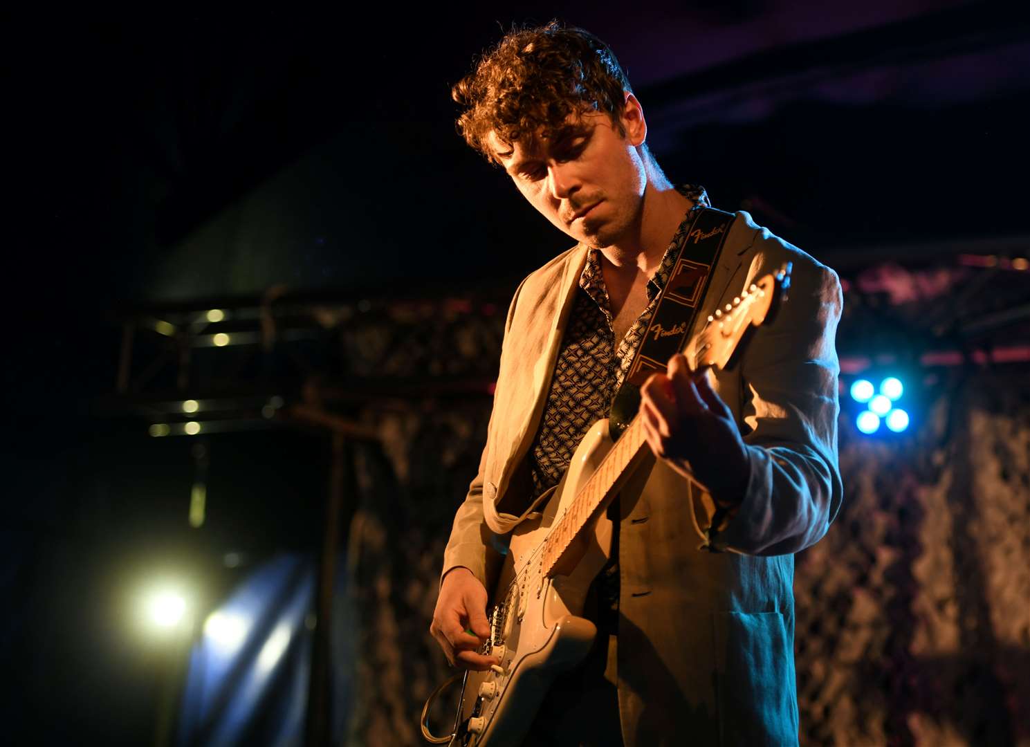 Guitarist Louis Slorach of The Joshua Hotel on the Seedlings stage in 2022. Picture: James Mackenzie