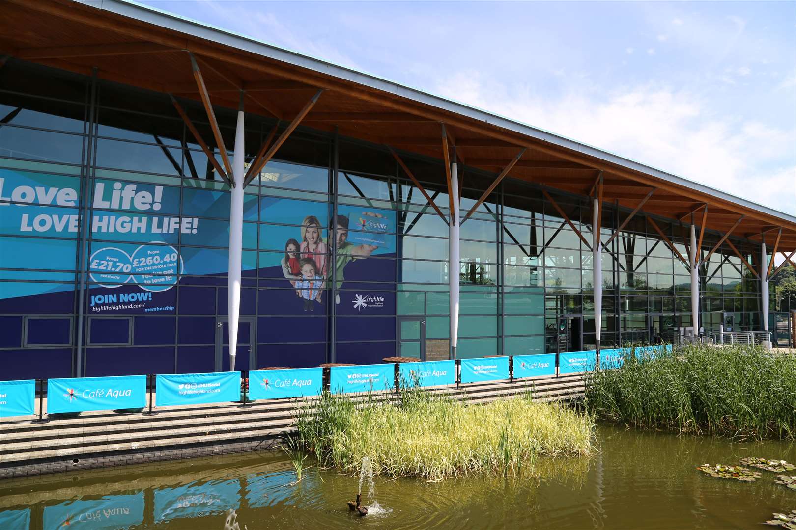 Inverness Leisure Centre where Café Aqua has opened beside the leisure waters.