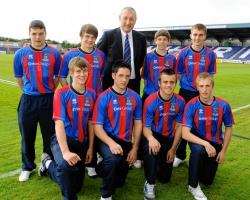 Caley Thistle boss Terry Butcher with the new youth signings