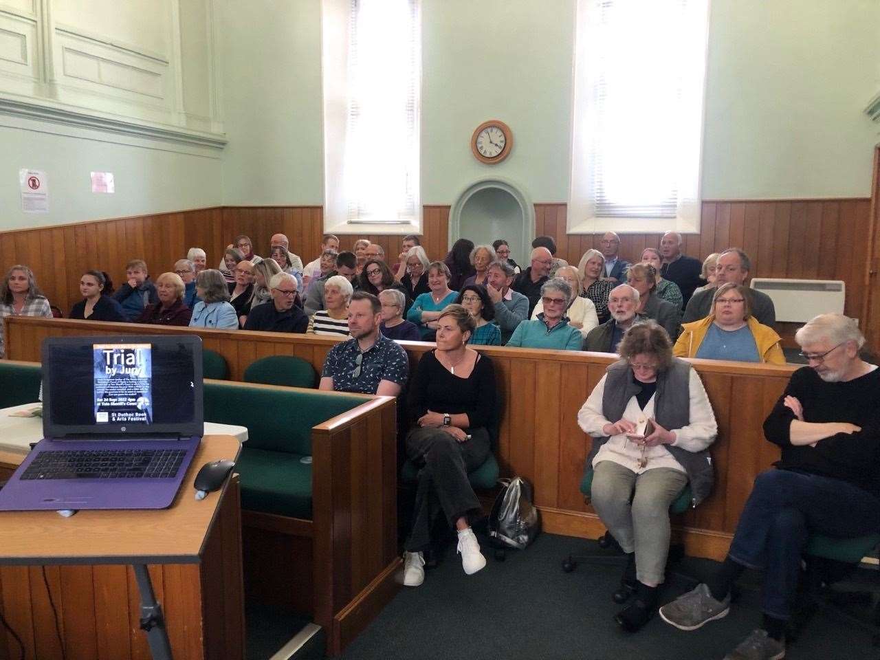 The audience became the jury in Mark Bridgeman's sellout Trial By Jury, a real case dramatised at Tain Sheriff Court.