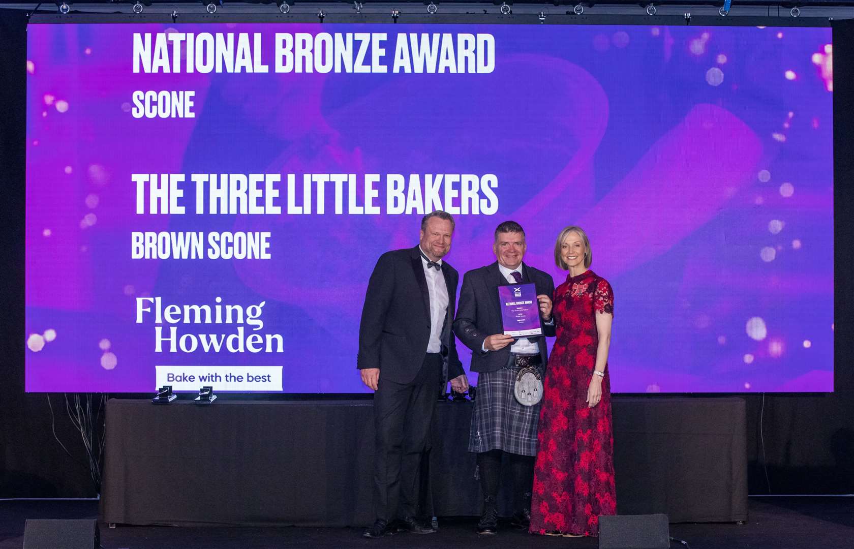 The Three Little Bakers' brown scones won national bronze.