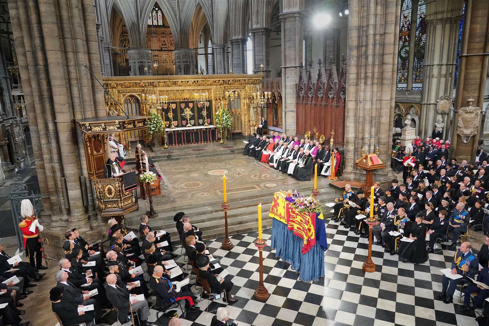 The Archbishop of Canterbury, the Most Reverend Justin Welby,speaking during the State Funeral of Queen Elizabeth II at Westminster Abbey. Picture: PA Rota