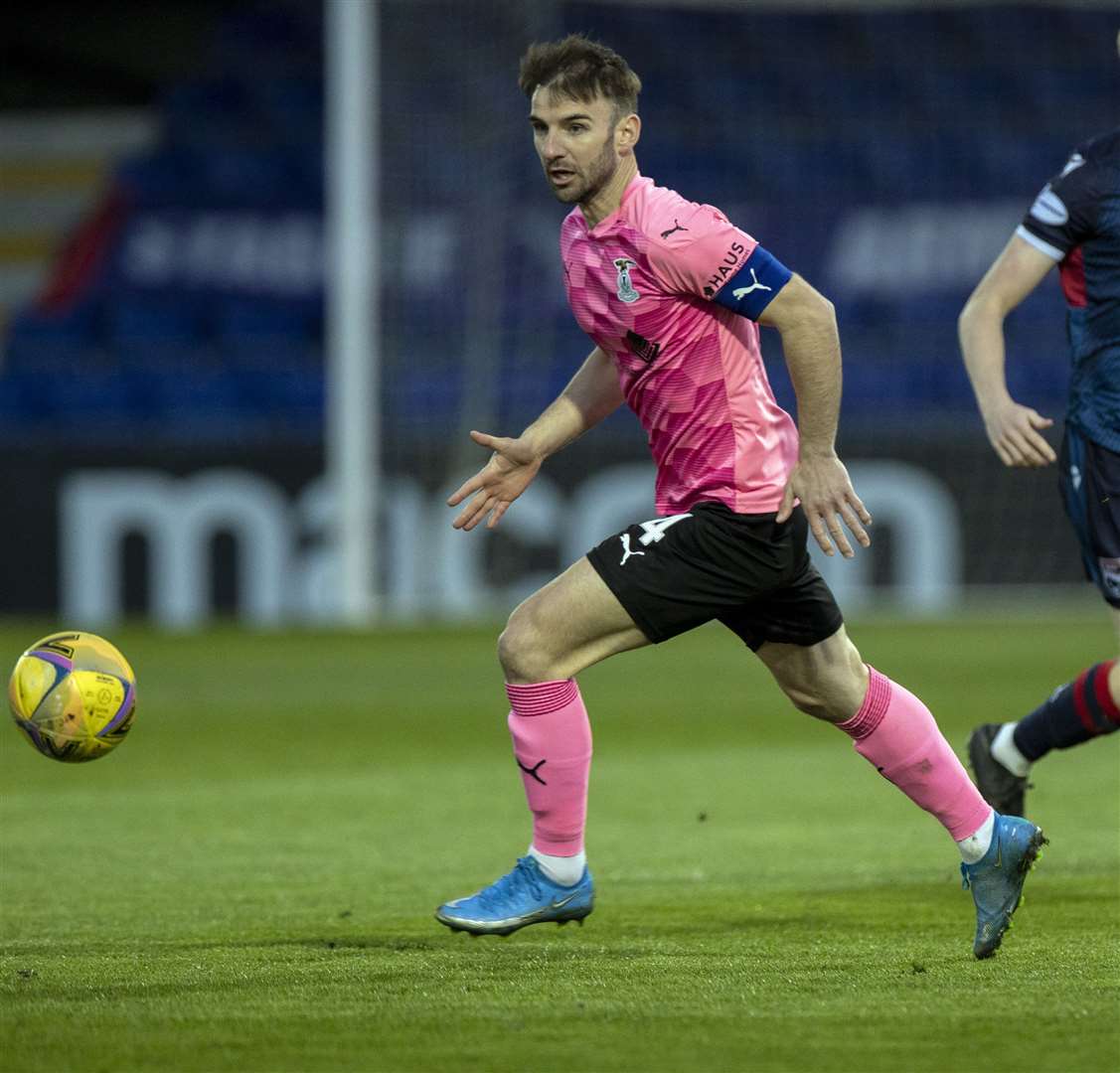 Picture - Ken Macpherson, Inverness. Scottish Cup 3rd Round. Ross County(1) v Inverness CT(3). 02.04.21. ICT’s Sean Welsh.