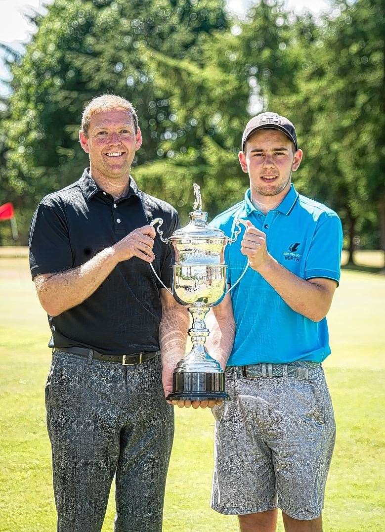 David Joel and Kieran MacKay pictured at the 2018 Inverness Four Day Open final.