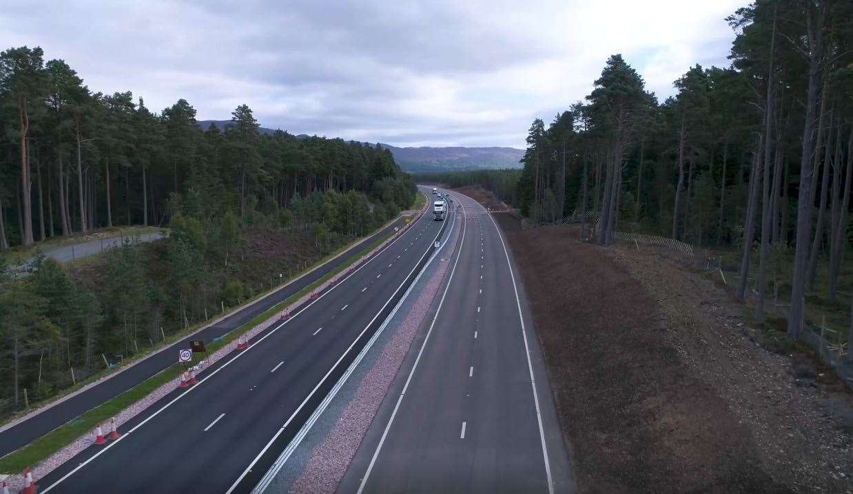 The A9 between Perth and Inverness which will be improved with dualling.