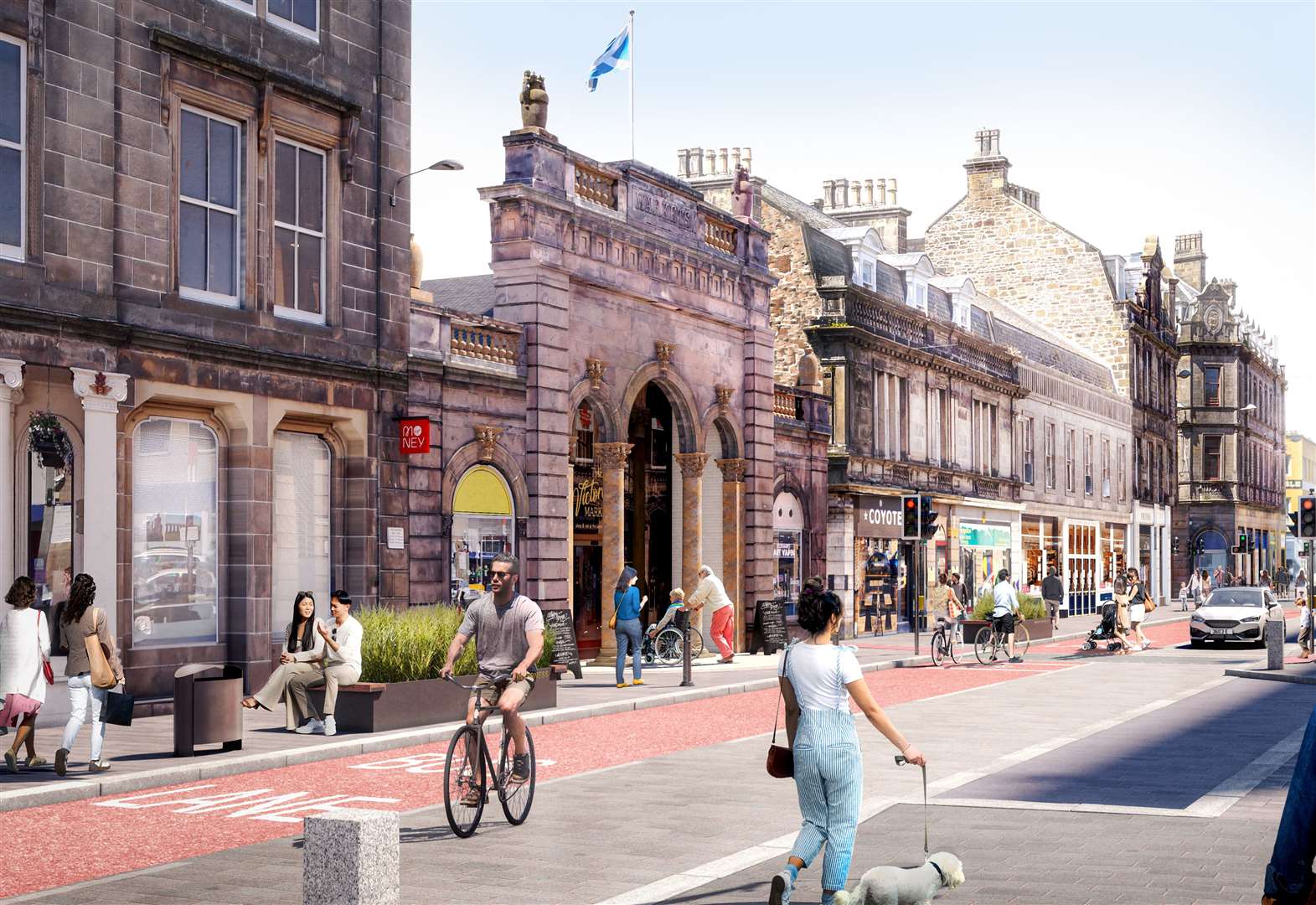 Artist's impression of how Academy Street could look if council plans get the go-ahead.