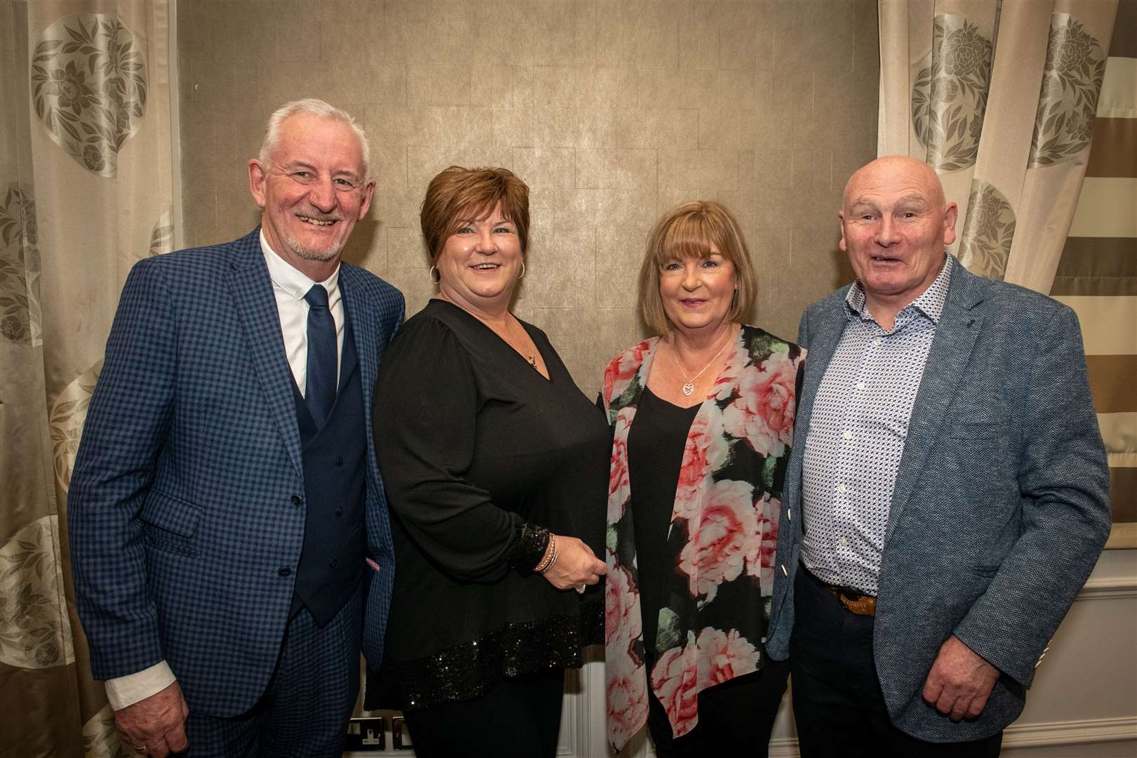 John and Susan Rae with Shirley and Kevin Murray. Picture: Callum Mackay..
