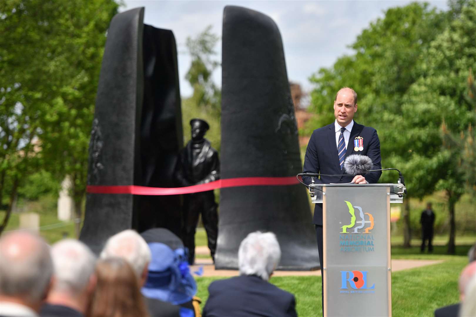 The Duke of Cambridge unveils a submariners memorial (Anthony Devlin/PA)
