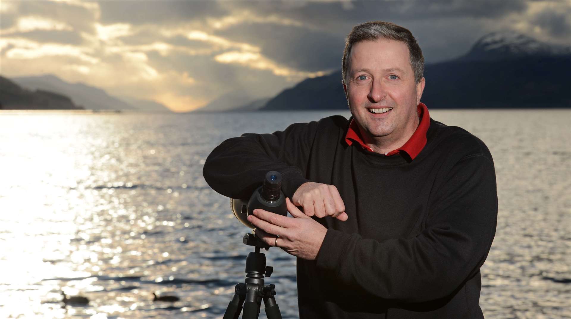 Gary Campbell, registrar of Nessie sightings.Pic: Andrew Smith.