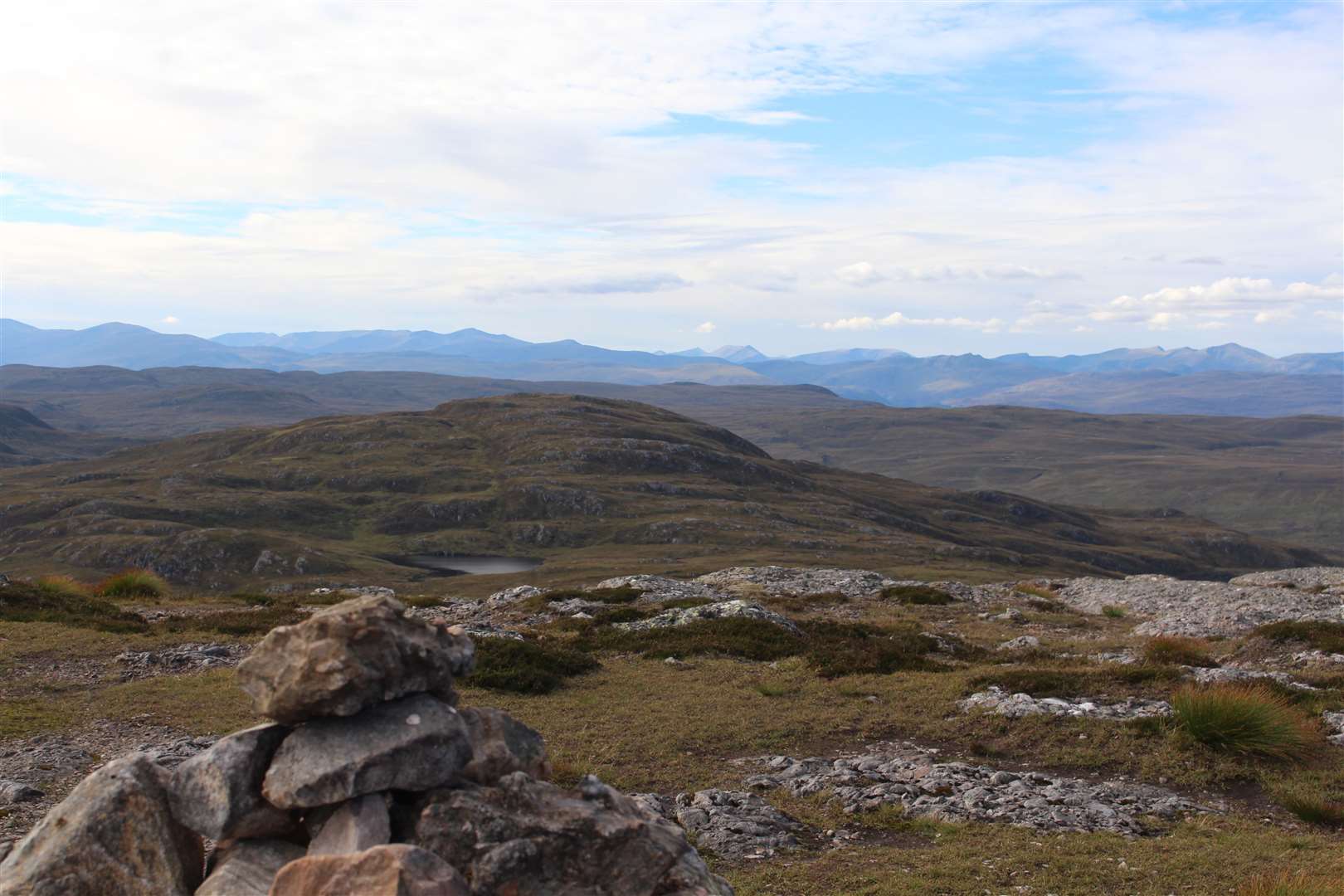 Glas-bheinn Mhòr from the summit cairn on Meall Fuar-mhonaidh - the walk here would have to wait for another day.