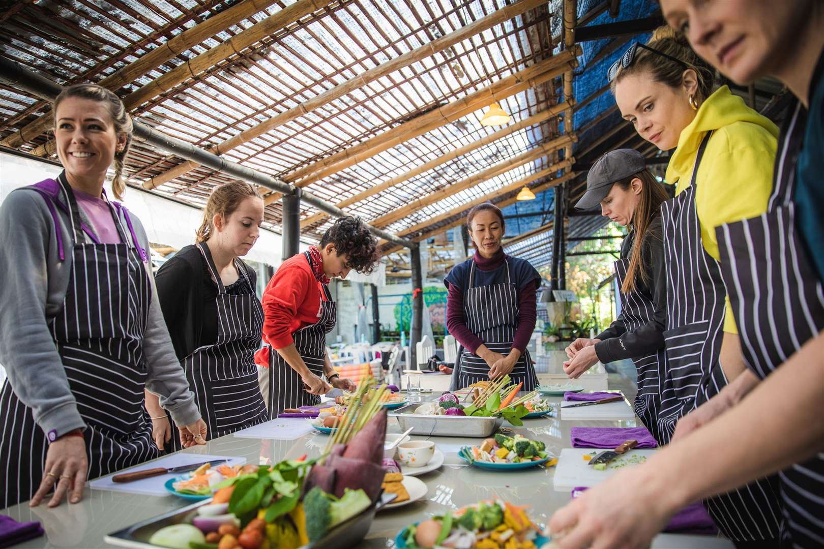 A cooking class in Pai. Picture: PA Photo/Ben Glassco