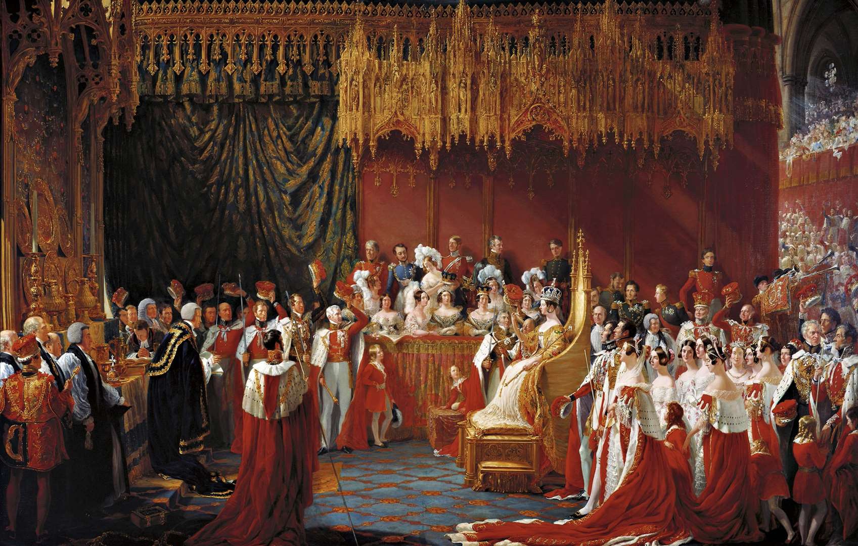 The Coronation of Queen Victoria in Westminster Abbey in 1838 (Royal Collection Trust/His Majesty King Charles III 2023/PA)