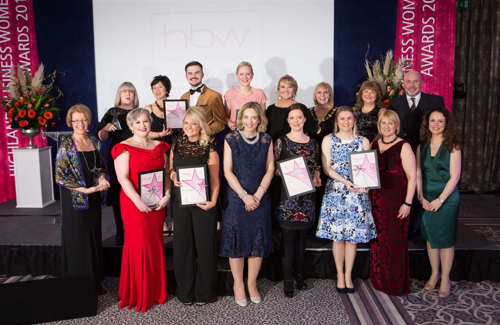 Award winners and presenters. Picture: Alison White Photography