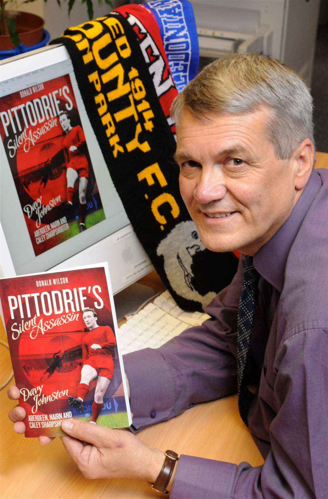 Donald wrote Pittodrie's Silent Assassin, a book about former Nairn and Aberdeen footballer Davy Johnston. Picture: Gary Anthony