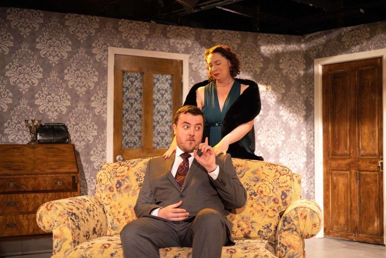 Mortimer and Elaine played by Scott Crichton and Jo Galloway in Arsenic & Old Lace presented by The Florians from Wednesday, May 31. Picture: Matthias Kremer