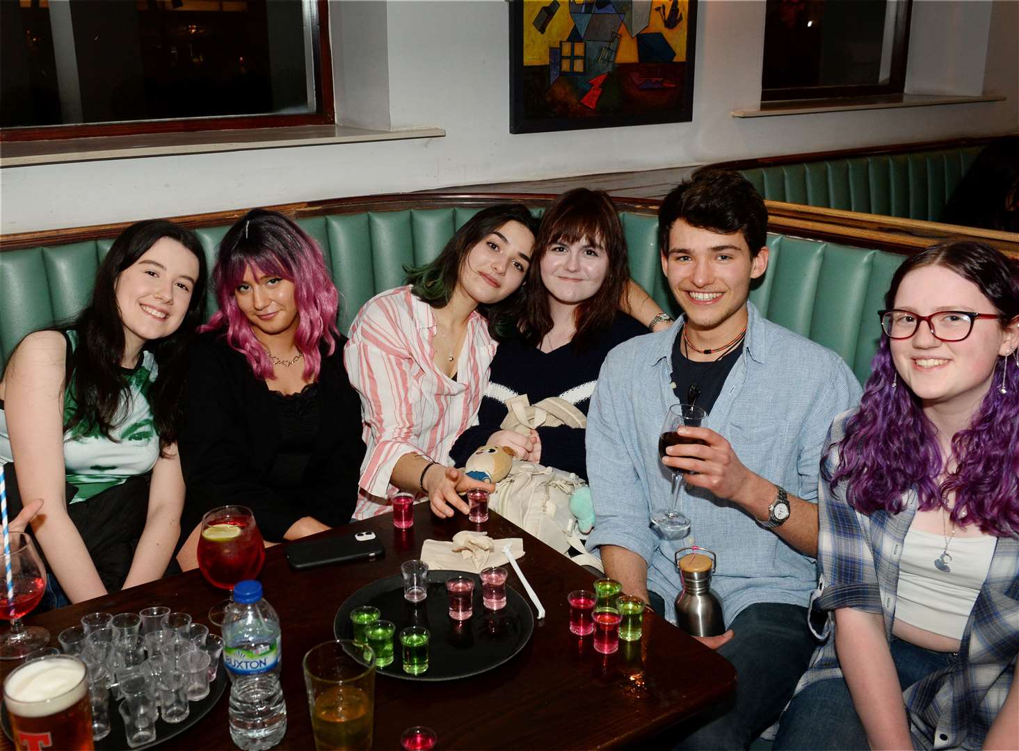 Jennifer Collins (3rd left) on her 25th birthday. Picture: Gary Anthony.