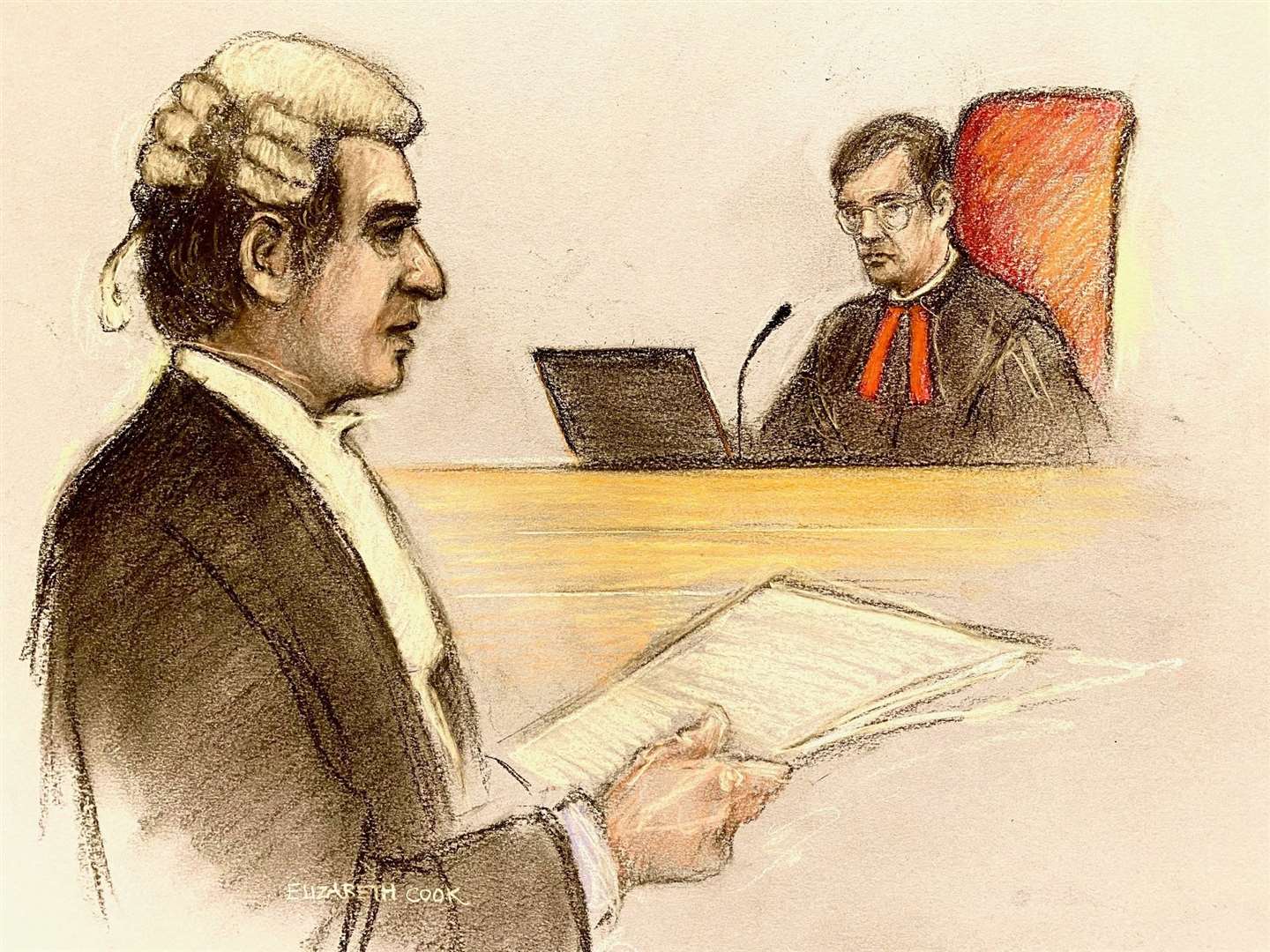 David Sherborne, barrister for the Duke of Sussex, opened his case on Monday (Elizabeth Cook/PA)
