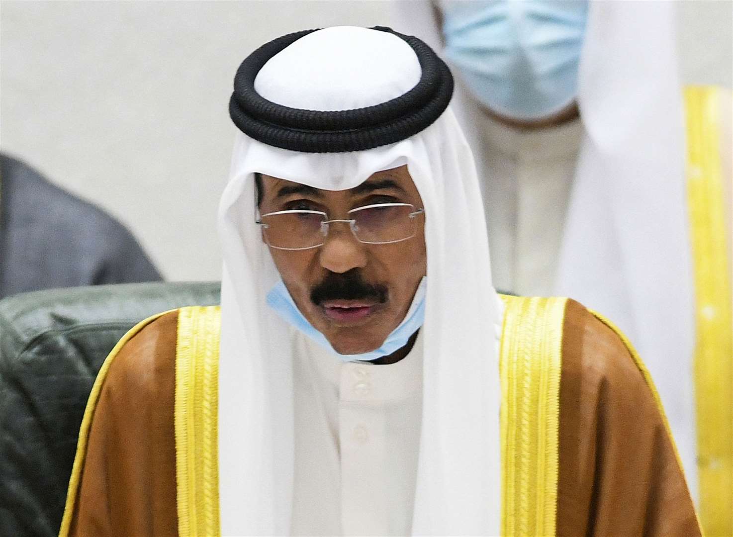 The former emir of Kuwait Sheikh Nawaf Al Ahmad Al Sabah (Jaber Abdulkhaleg/AP)