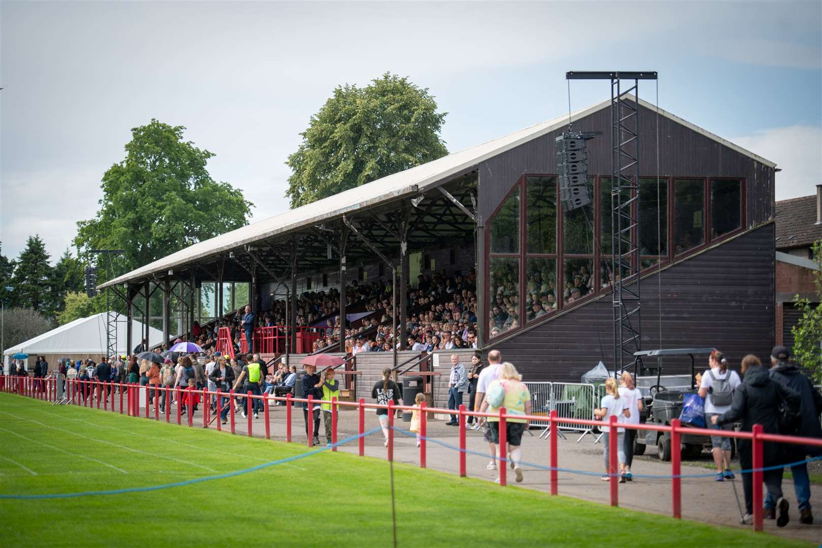 The grandstand at Bught Park. Picture: Callum Mackay