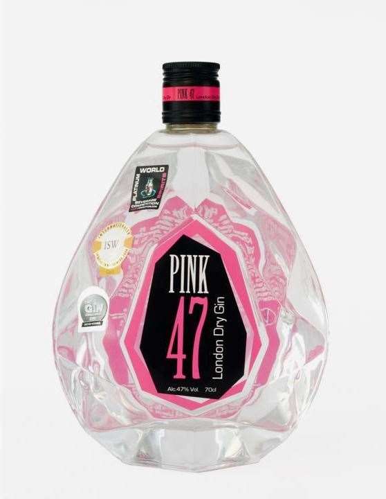 Pink 47 gin.