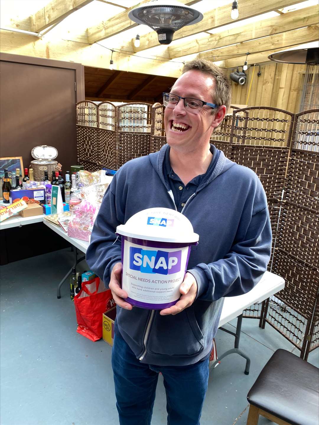 Dean Stewart fundraising for SNAP.