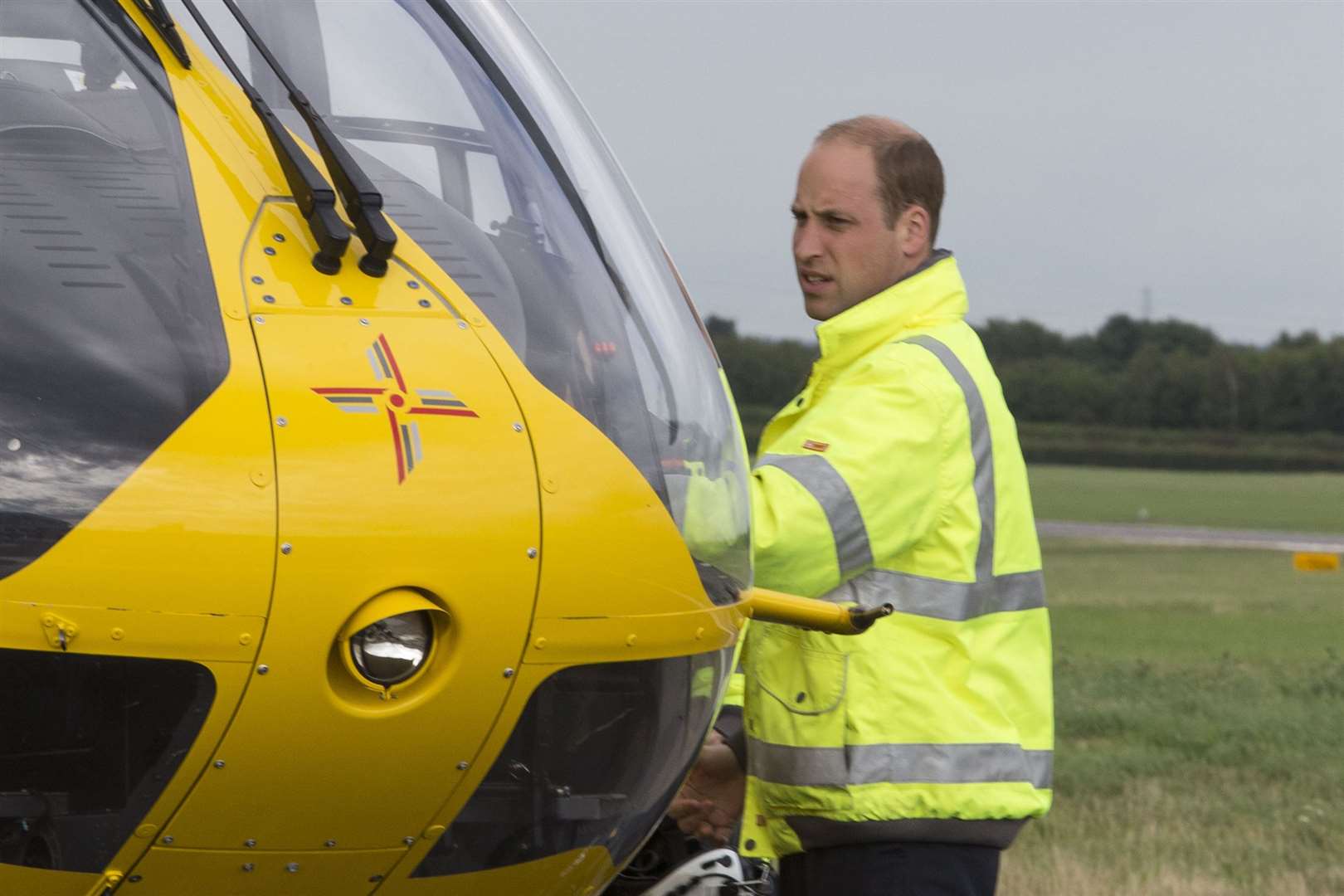 William served for two years as an air ambulance helicopter pilot (Heathcliff O’Malley/The Daily Telegraph)
