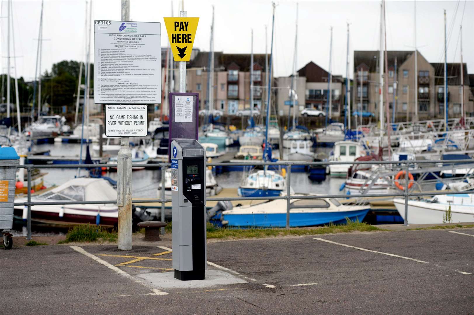 Parking meter in the harbour car park. Picture: James Mackenzie.