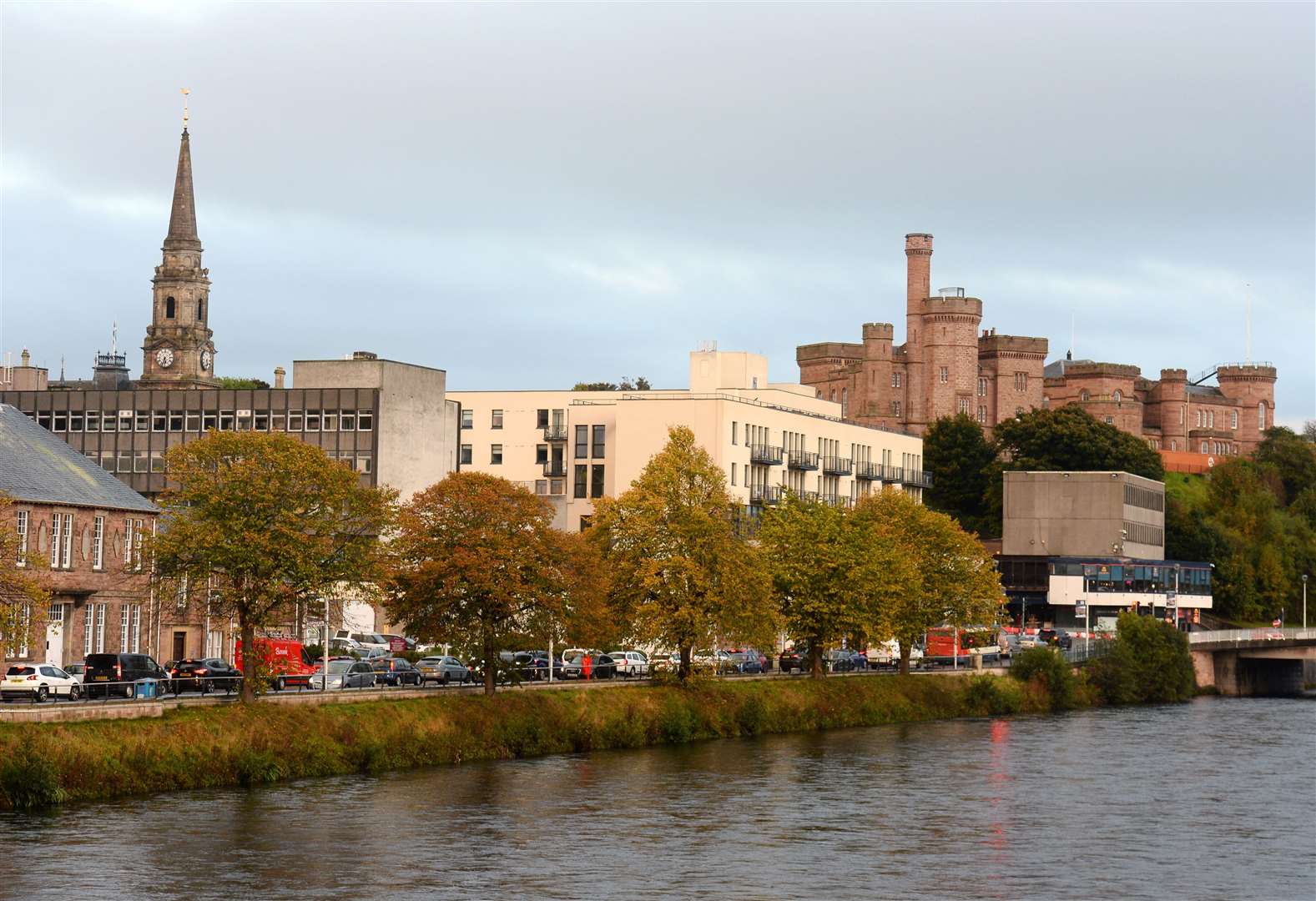 Inverness city centre and the River Ness which are seen as the focus of the strategy.
