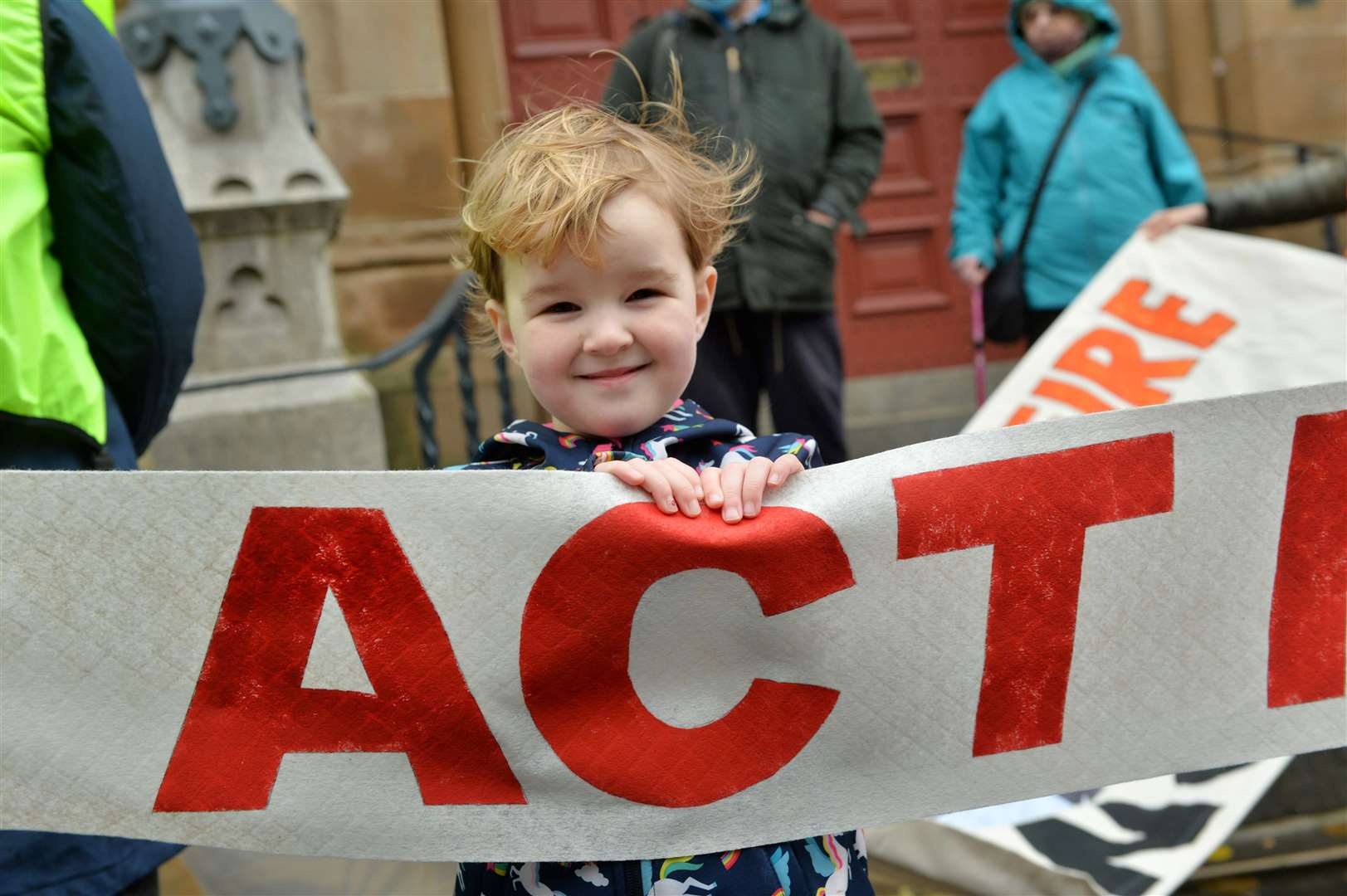 XR Rally in Inverness, family-friendly mini-march from the Town House to Falcon Square...Jennabeth Gibbs...Picture: Callum Mackay..