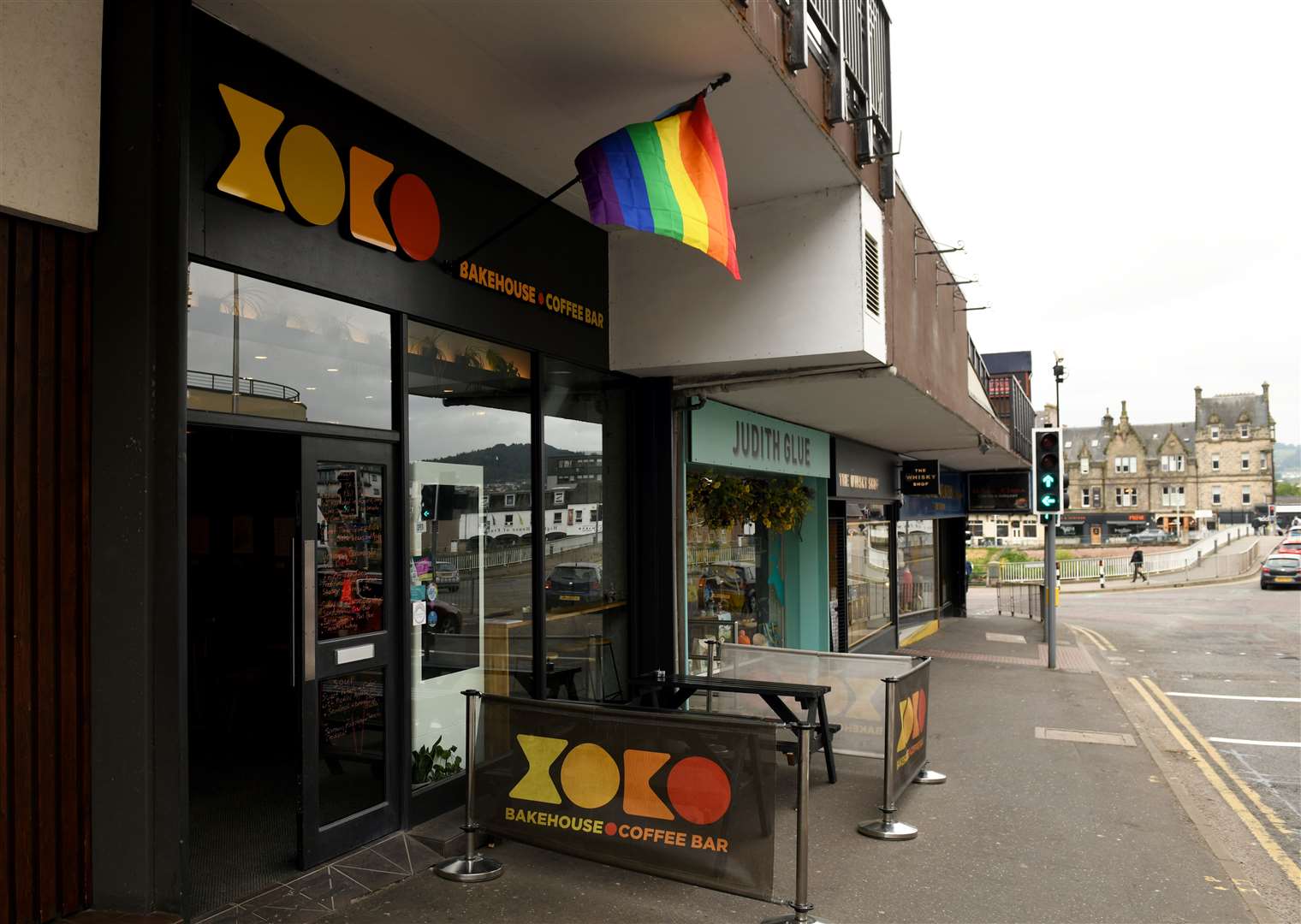 Xoko Bakehouse will not be deterred from flying their Progress Pride flag despite further backlash. Picture: James Mackenzie