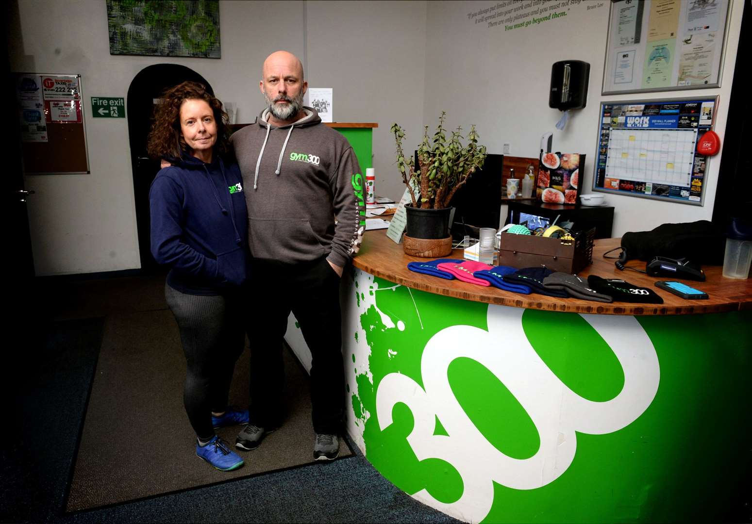 Gym 300 will have to close in December 2020..Nicola and Tom Ashmole, Gym 300 owners..Picture: James Mackenzie..