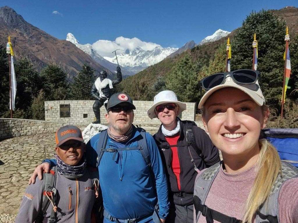 Lauren McFarland of Kandoo Adventures on her way to Everest.