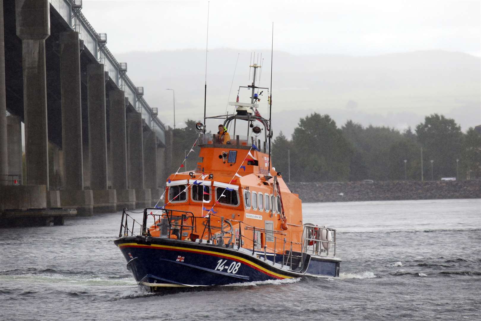 The Kessock lifeboat was launched after reports of three men in the water at Chanonry Point.