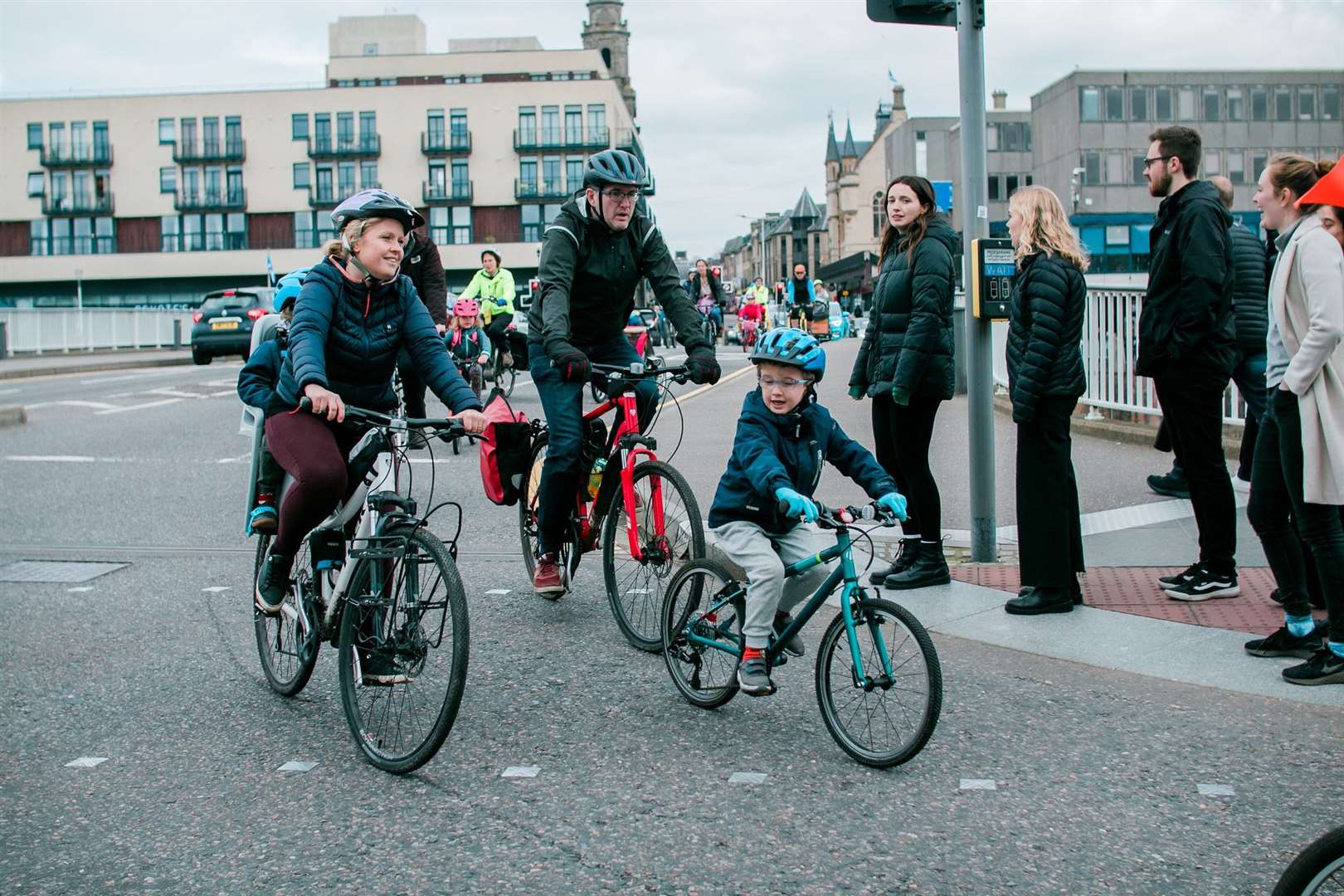 Scenes from the Kidical Mass rally in Inverness. Pictures: Katie Noble