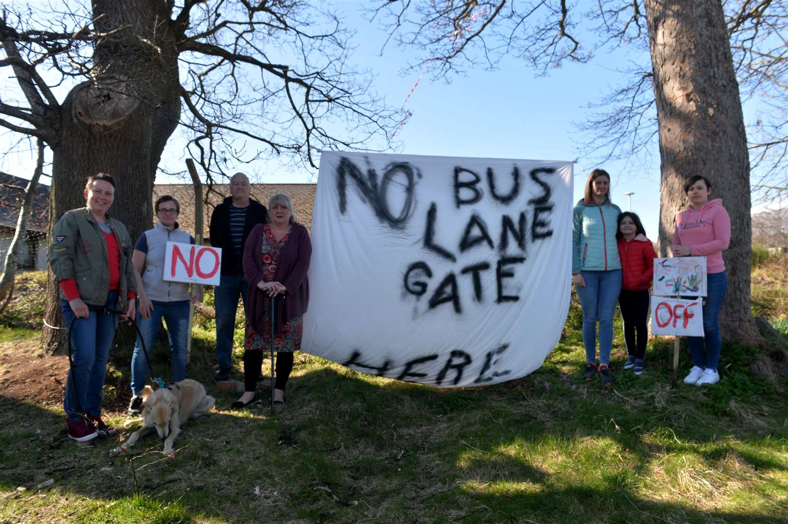 Campaigners welcome a delay to the start of work on a bus gate at Raigmore Hospital.