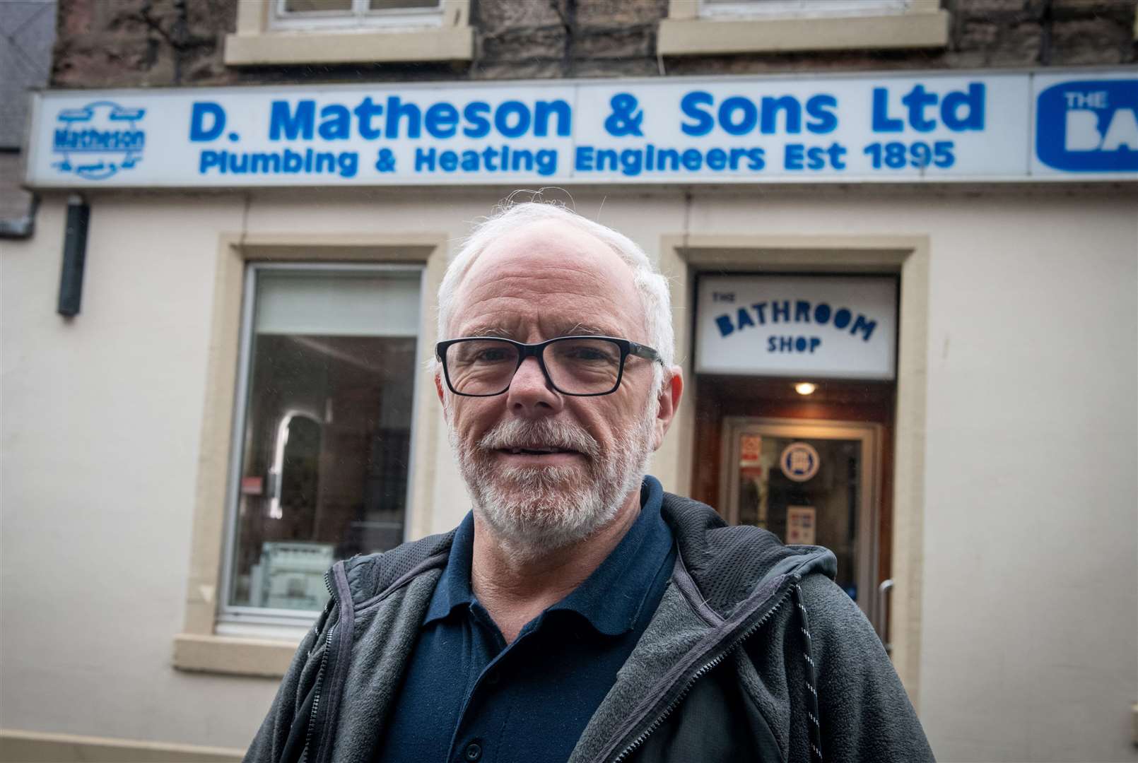 Donald Matheson of D. Matheson & Son plumbing and heating engineers. Picture: Callum Mackay