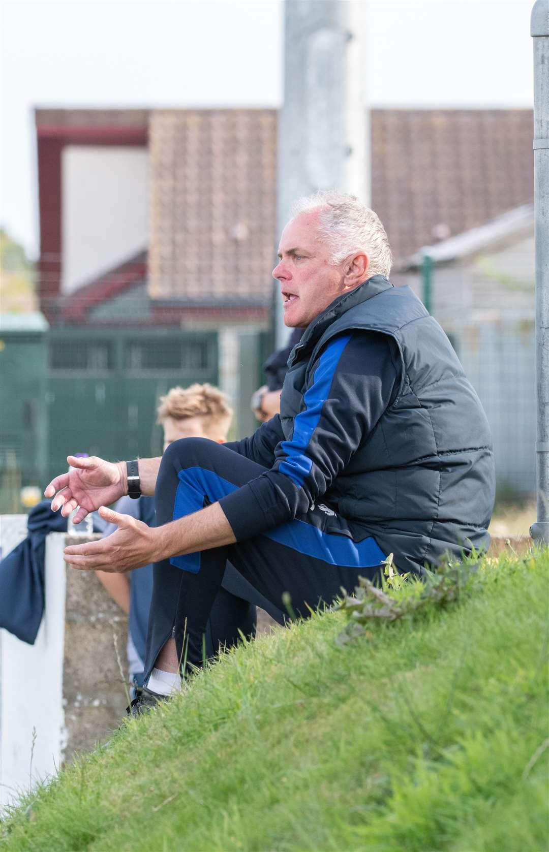 Nairn County FC manager Ronnie Sharp, pictured against Lossiemouth FC. ..Picture: Daniel Forsyth..