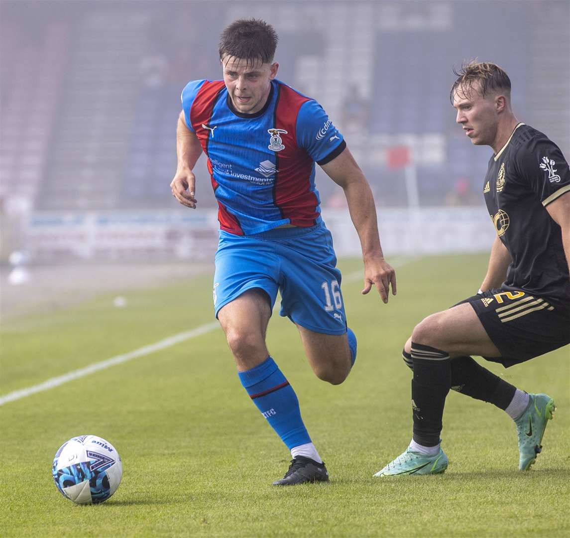 Lewis Hyde in action for Caley Thistle. Picture: Ken Macpherson