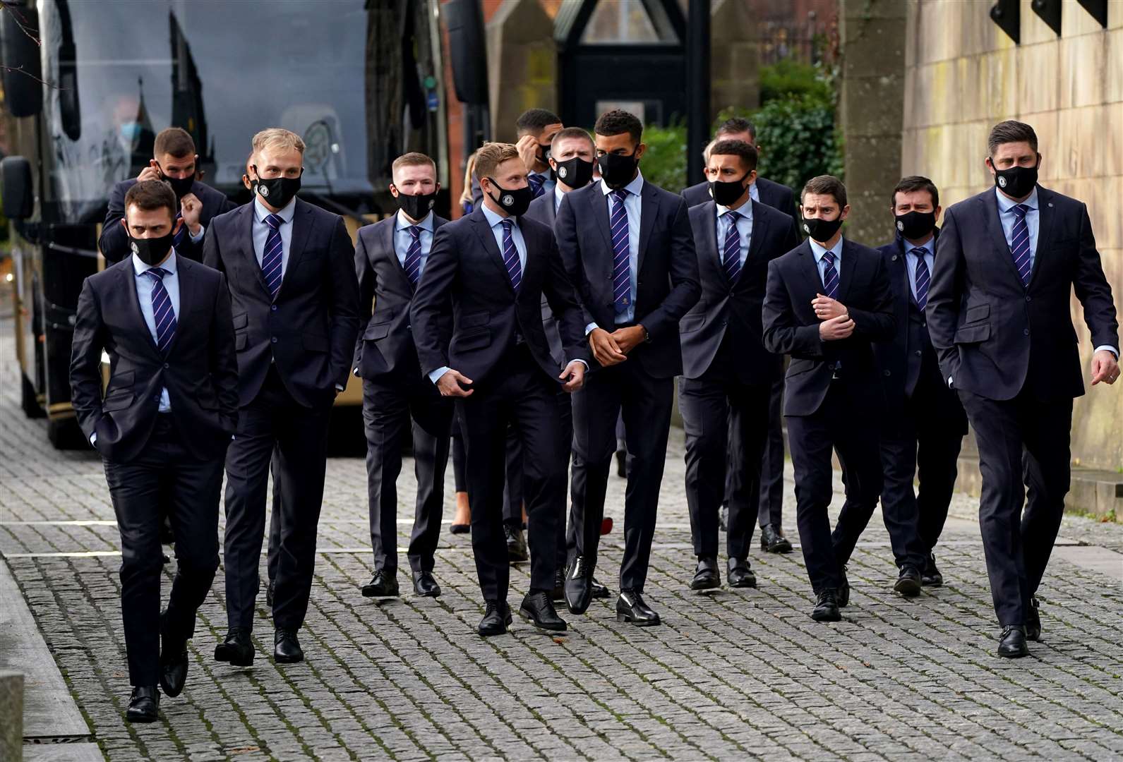 Rangers players attend the memorial service for the late Walter Smith at Glasgow Cathedral (Andrew Milligan/PA)