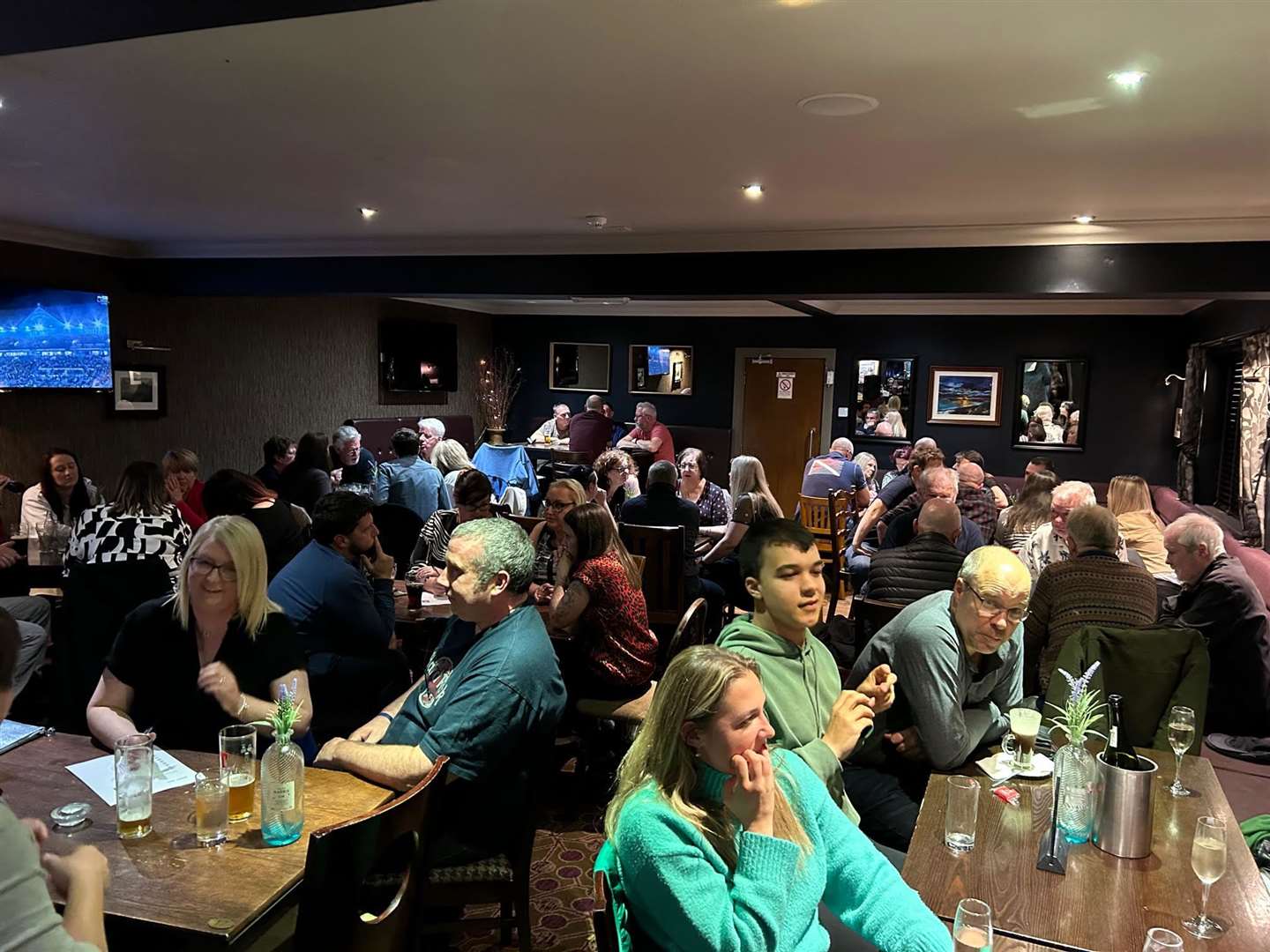 A great turnout for the fundraising quiz in memory of Malcolm Morrison.