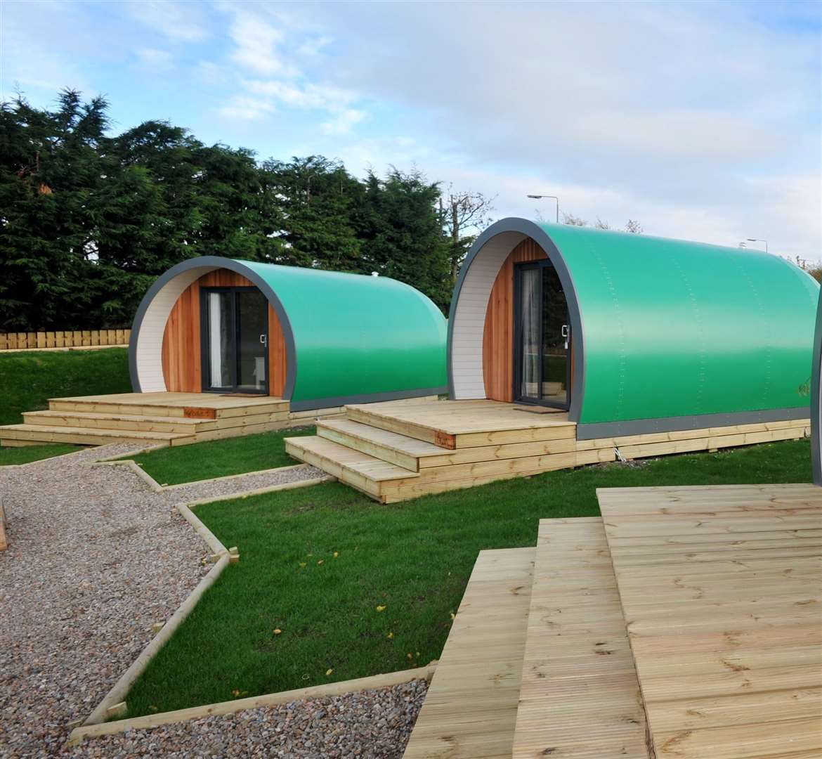The applicant will erect six glamping pods (stock picture).