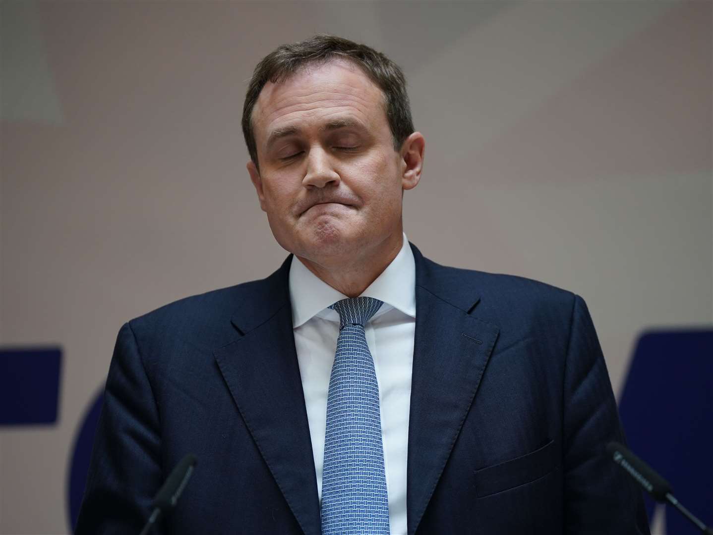 Tom Tugendhat, who put his military service at the centre of his campaign, was eliminated on Monday (Yui Mok/PA)