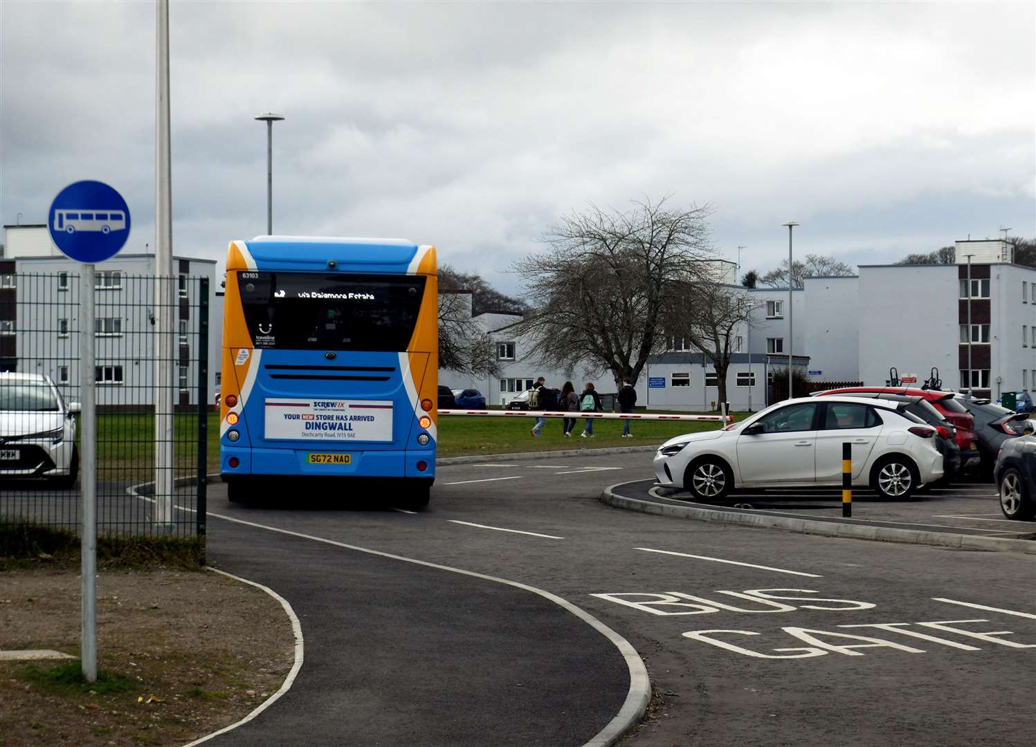 The new bus link at Raigmore Hospital is now operational after a 13-year wait . Picture: James Mackenzie