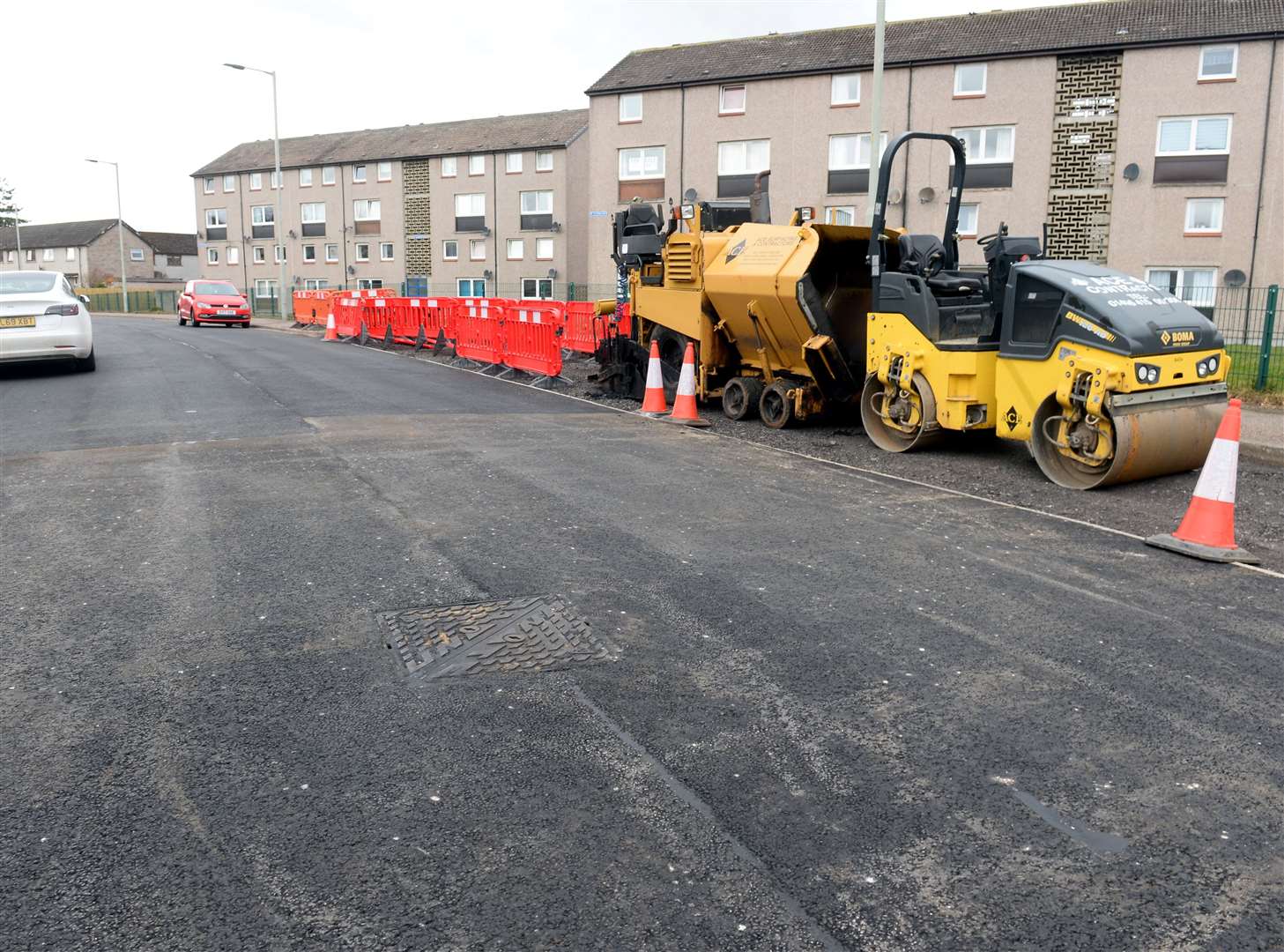 The gigantic pothole on Old Town Road Hilton has been repaired and a strech of the road resurfaced. Picture: Gary Anthony.