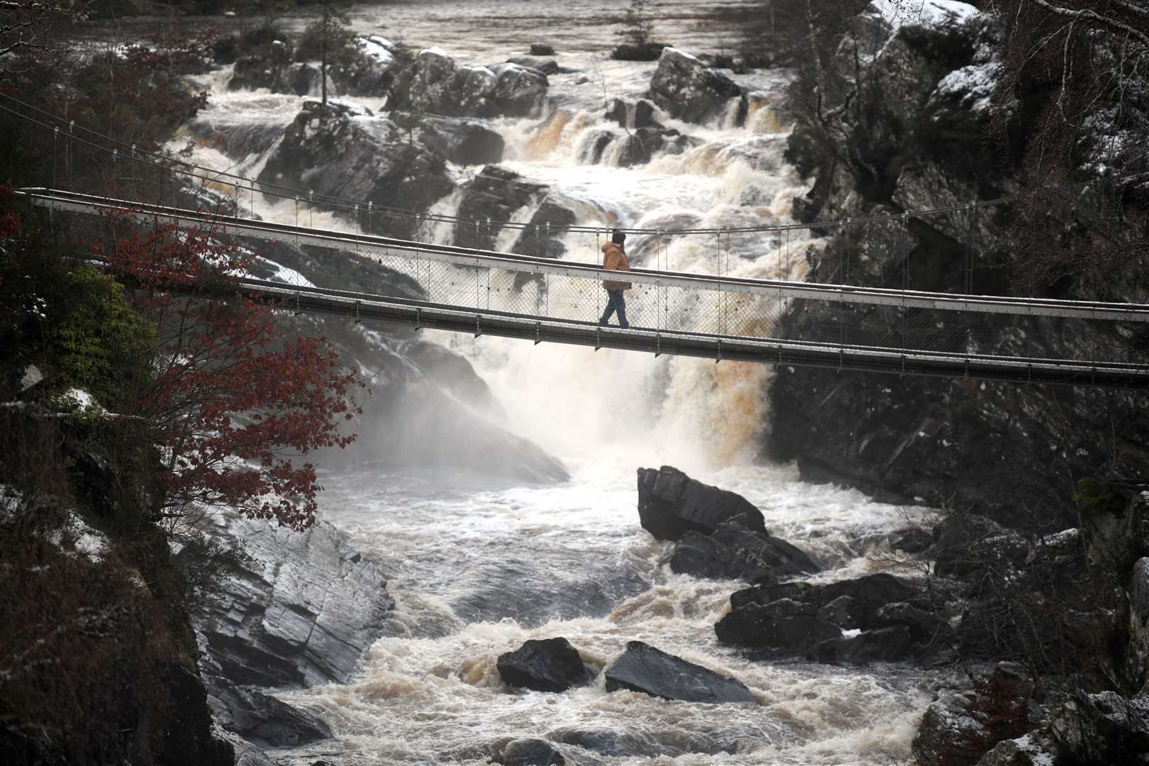 Enjoy the splendour of Rogie Falls before grabbing a bite to eat just along the road. Picture: James Mackenzie